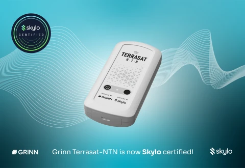 Grinn Terrasat-NTN receives Skylo Certification, enabling ubiquitous asset tracking through Global Satellite Connectivity